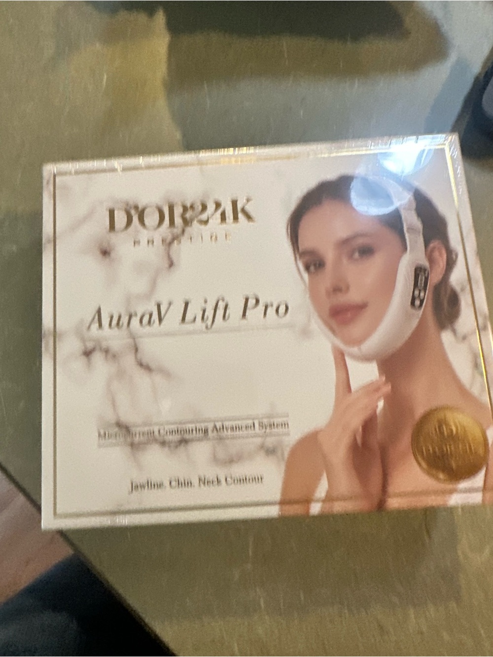 D'ORZANK AuraV Lift Pro Facial Contouring Mask — White